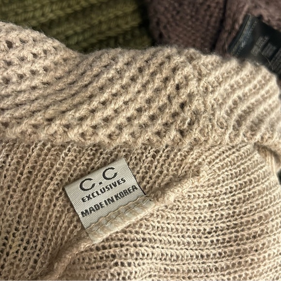 Womens Textured Knit Patterned Beanies Hats - Picture 6 of 8